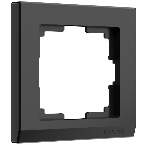 Рамка на 1 пост Werkel WL04-Frame-01 Stark (черный) - купить в Атырау