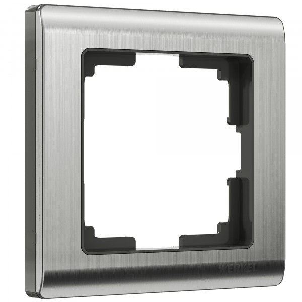 Рамка на 1 пост Werkel WL02-Frame-01 Metallic (глянцевый никель) - купить в Атырау