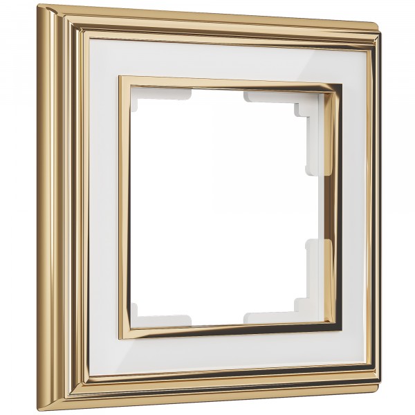 Рамка на 1 пост Werkel WL17-Frame-01 Palacio (золото / белый) - купить в Атырау