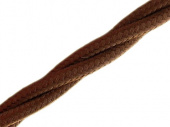 Витой ретро кабель для внешней проводки Werkel Retro 3х1,5мм коричневый - купить в Атырау
