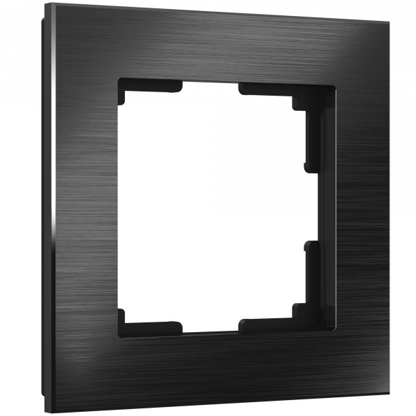 Рамка на 1 пост Werkel WL11-Frame-01 Aluminium (черный алюминий) - купить в Атырау