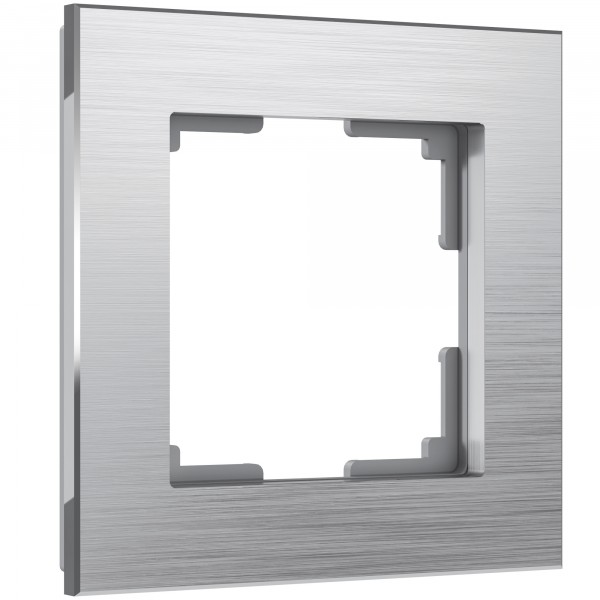 Рамка на 1 пост Werkel WL11-Frame-01 Aluminium (алюминий) - купить в Атырау
