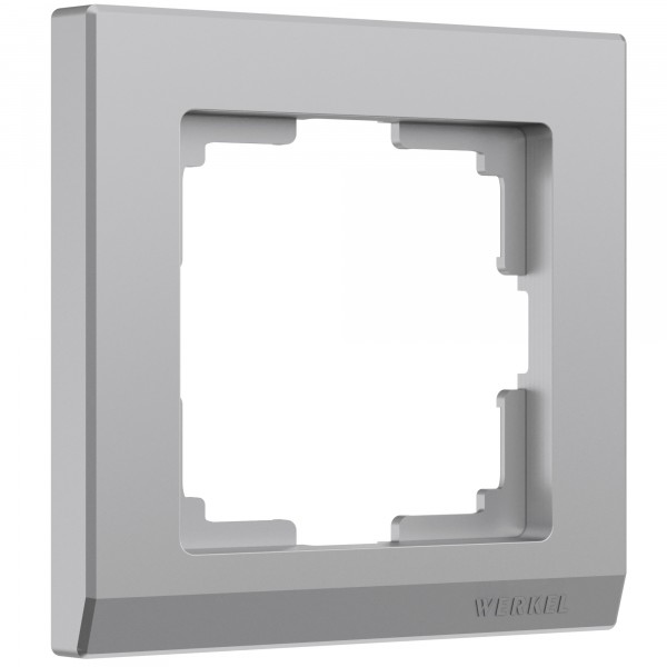 Рамка на 1 пост Werkel WL04-Frame-01 Stark (серебряный) - купить в Атырау