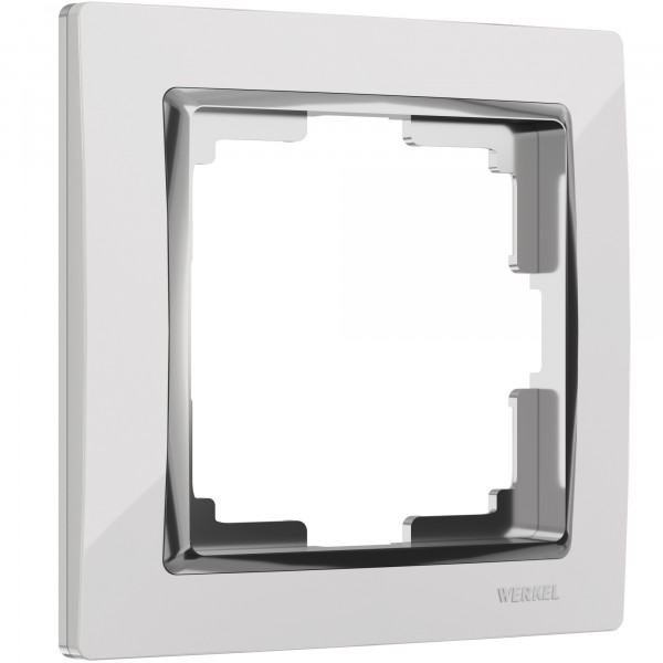 Рамка на 1 пост Werkel WL03-Frame-01 Snabb (белый/хром) - купить в Атырау