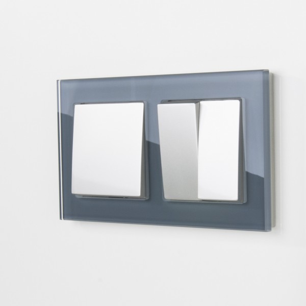 Рамка на 2 поста Werkel WL01-Frame-02 Favorit (серый) - купить в Атырау