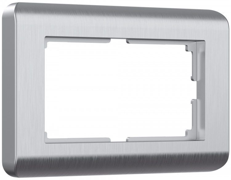 Рамка для двойной розетки Werkel WL12-Frame-01-DBL Stream (серебряный) - купить в Атырау