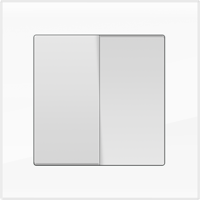 Рамка для двойной розетки Werkel WL01-Frame-01-DBL Favorit (белый) - купить в Атырау
