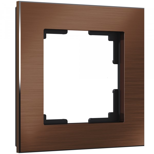 Рамка на 1 пост Werkel WL11-Frame-01 Aluminium (коричневый алюминий) - купить в Атырау